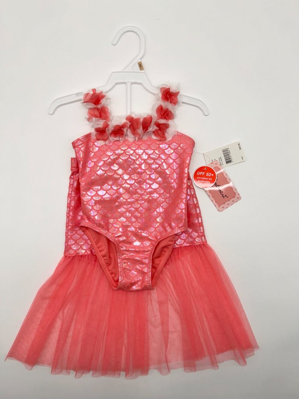 Floatimini Girls 2T Mermaid Themed 2pc Swim Set UPF 50+ NWT